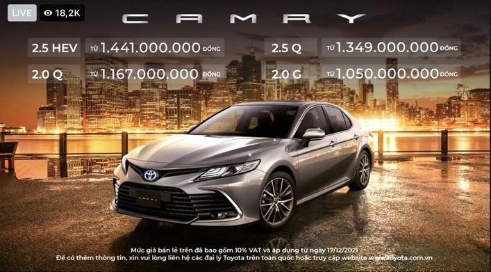 Toyota Camry 2023 Giá xe lăn bánh  đánh giá thông số kỹ thuật